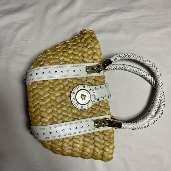Michael Kors Woven Straw Bag Tantorini. Used once - Picture 3 of 10